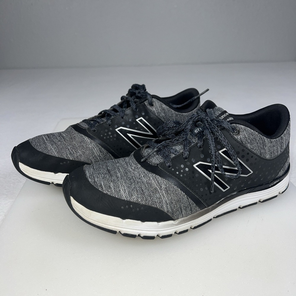 New Balance 577 CUSH+ Walking Shoes Gray Black Athletic Sneakers Men's Size 10